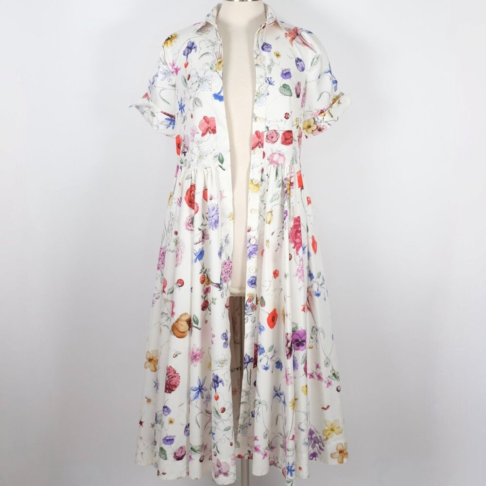 Christian Dior maxi dress 36 US 4 Florilegio 2023 print white floral - Picture 11 of 16